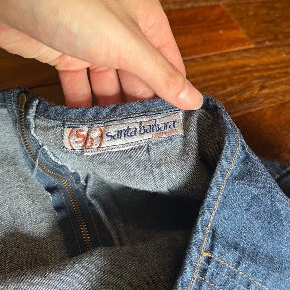 VINTAGE y2k denim slit mini skirt! - Picture 7 of 10